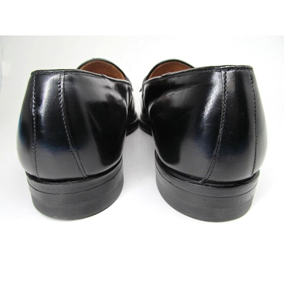 Austin Reed Of Regent Street Mens Black Leather Tasseled Loafers Size US 8.5 main image 4